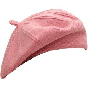 French Beret Hat Pink2